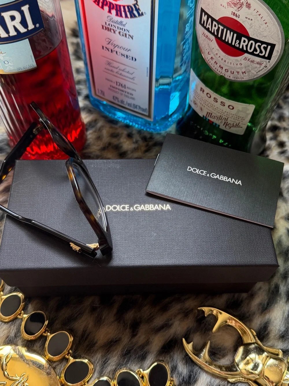 ♥️ Dolce & Gabbana Black Men's Rectangular Optical Storage Box